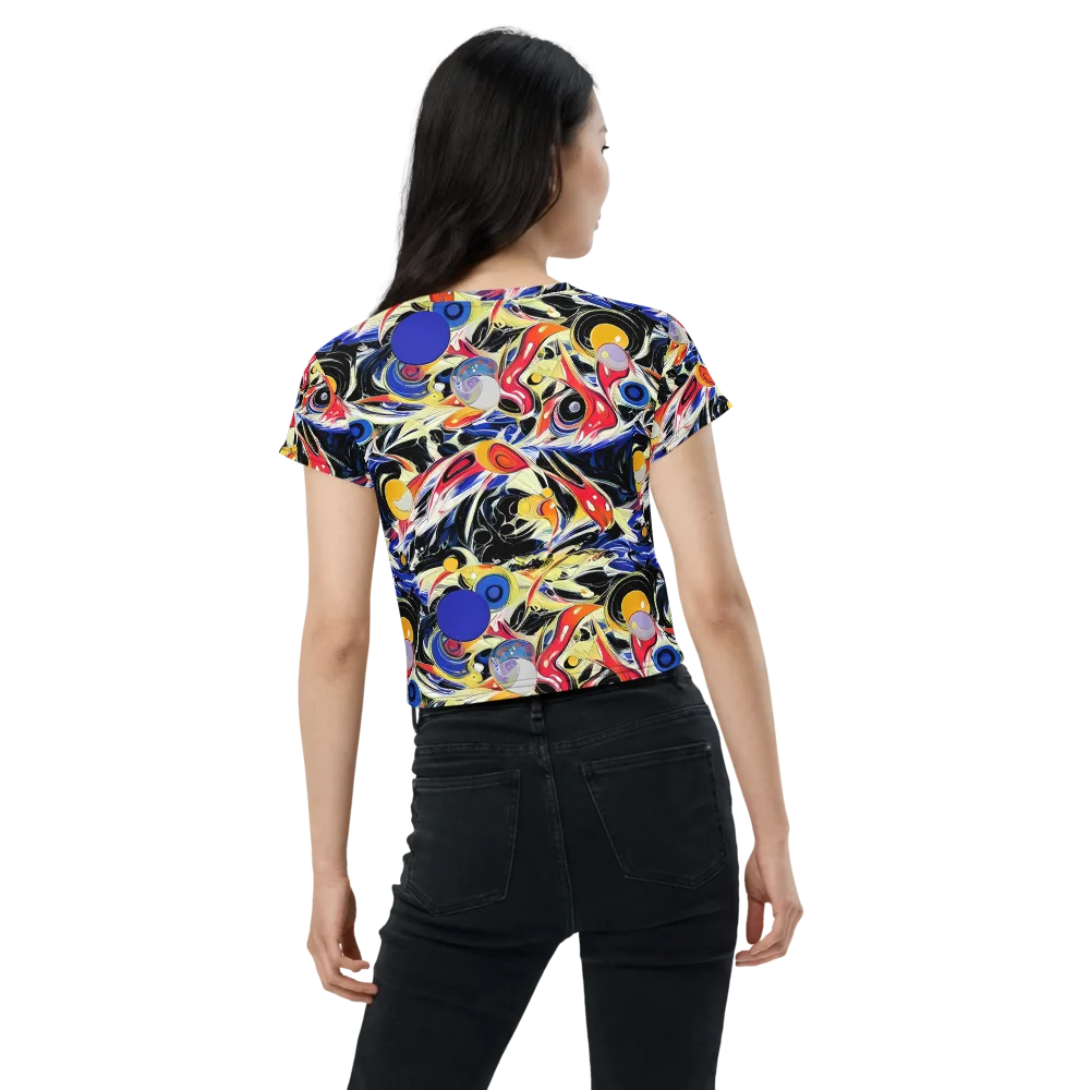 Fluid Frequency on Crop Tee — Back