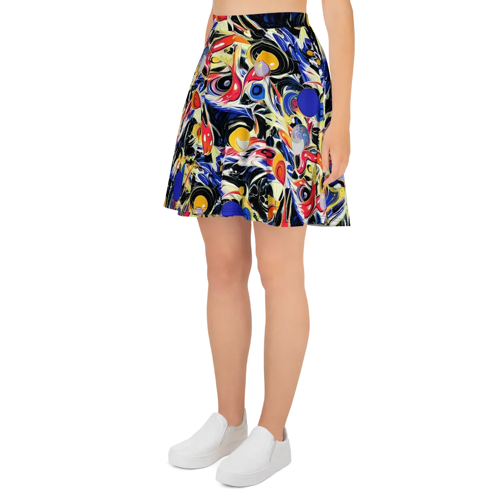 Fluid Frequency on Skater Skirt — Left