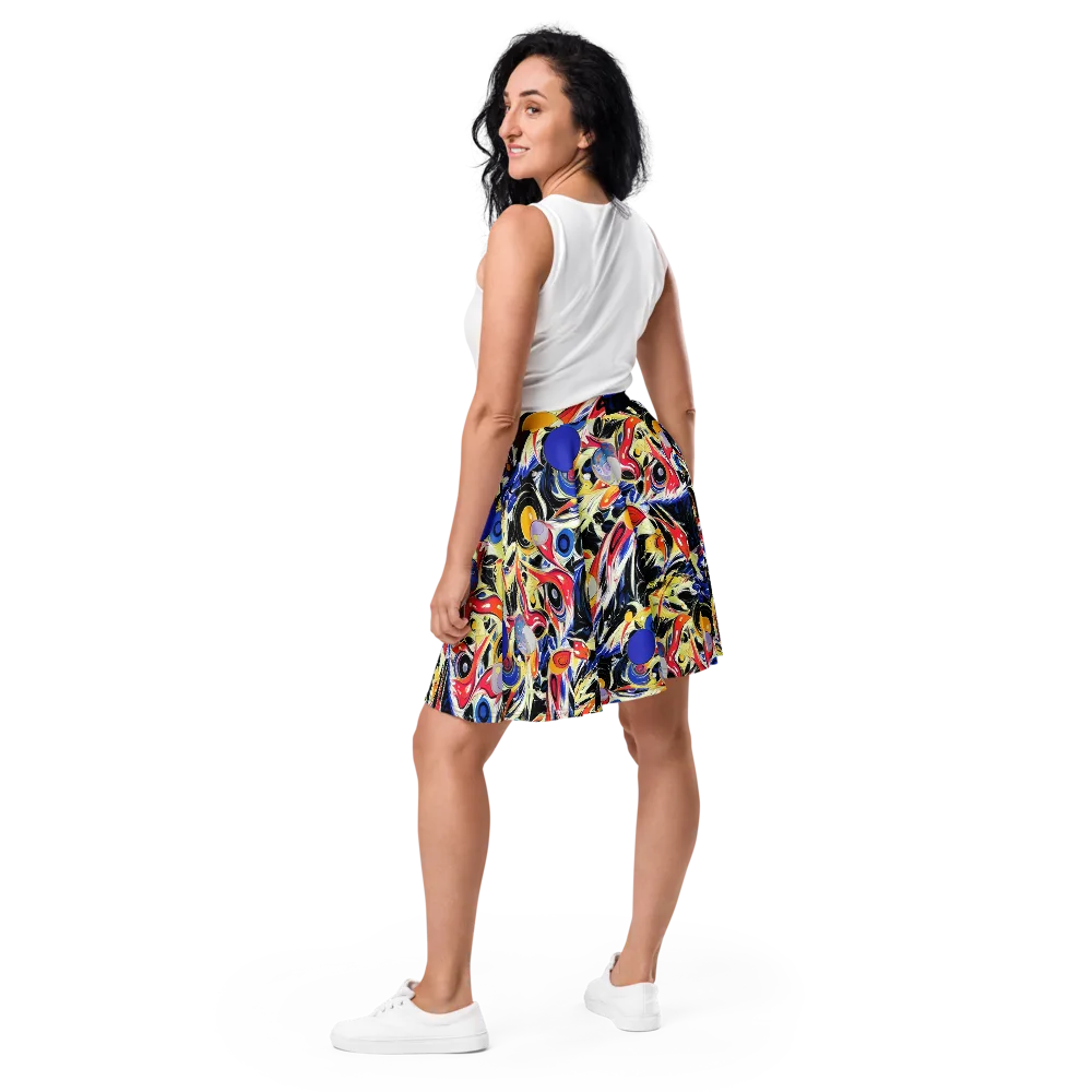 Fluid Frequency on Skater Skirt — Back
