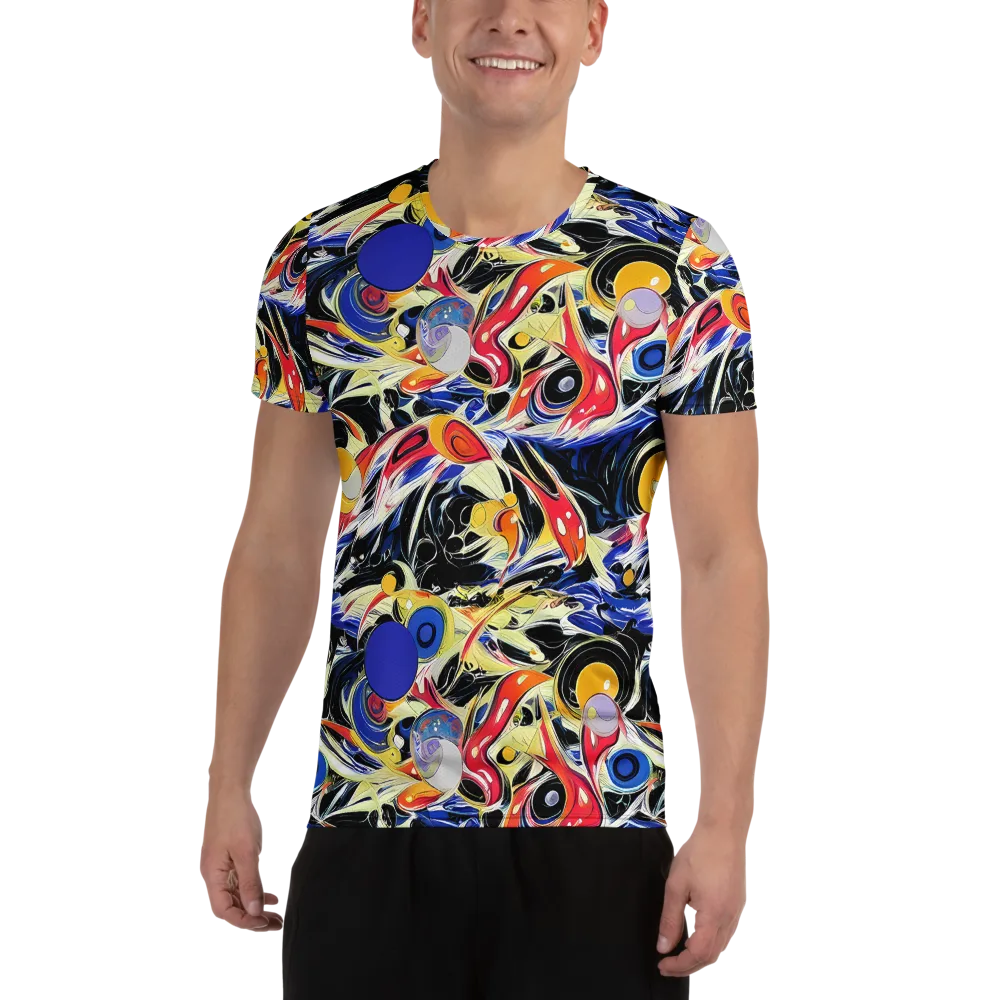 Fluid Frequency on Men's Athletic T-Shirt — Front