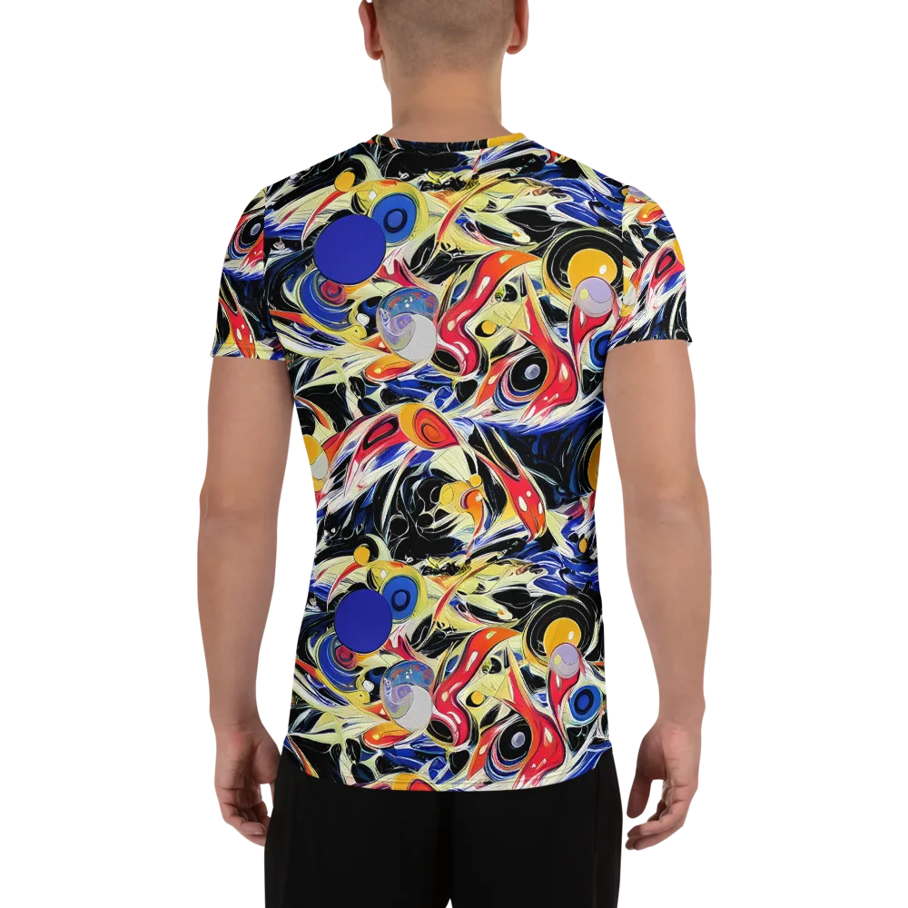 Fluid Frequency on Men's Athletic T-Shirt — Back