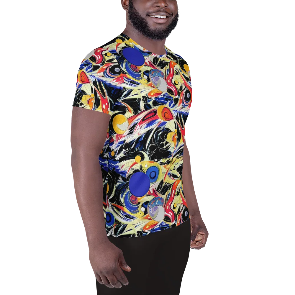 Fluid Frequency on Men's Athletic T-Shirt — Right