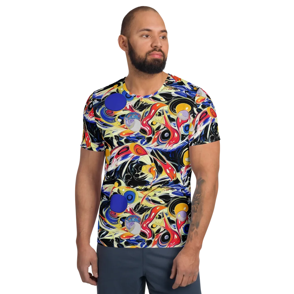 Fluid Frequency on Men's Athletic T-Shirt — Front