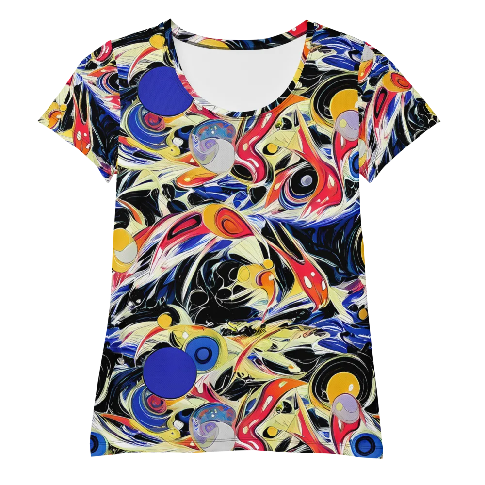 Fluid Frequency on Women's Athletic T-Shirt — Front