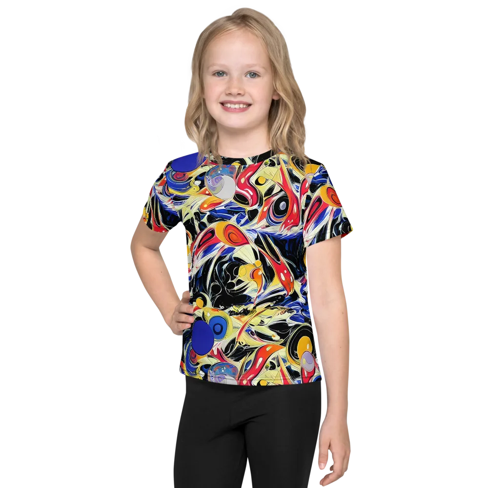 Fluid Frequency on Kids Crew Neck T-Shirt — Front