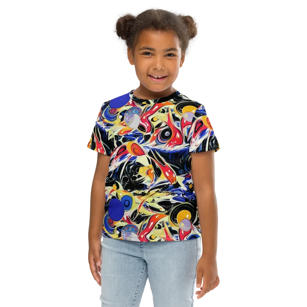 Fluid Frequency on Kids Crew Neck T-Shirt — Front