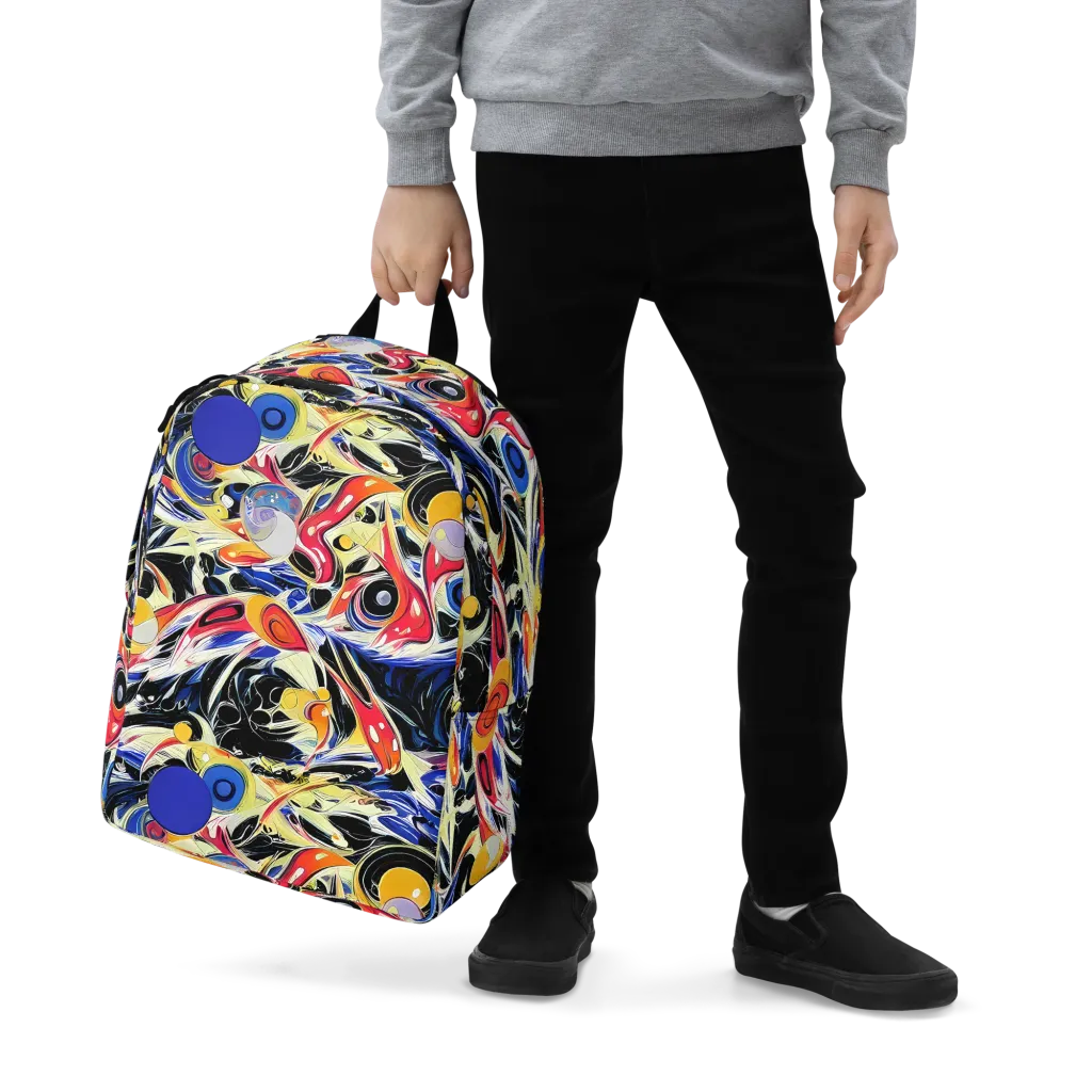 Fluid Frequency on Minimalist Backpack — Zoomed-in