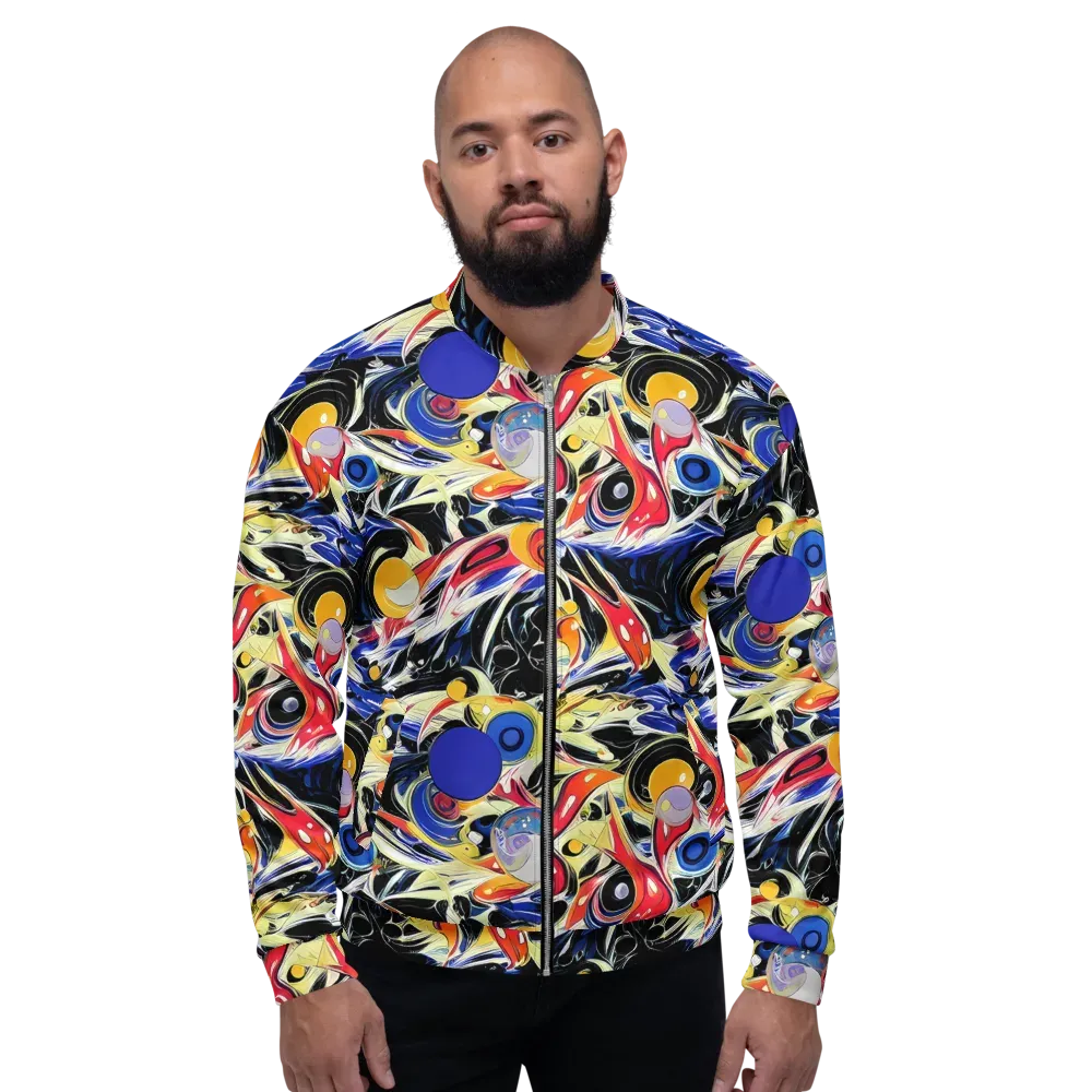 Fluid Frequency on Bomber Jacket — Front