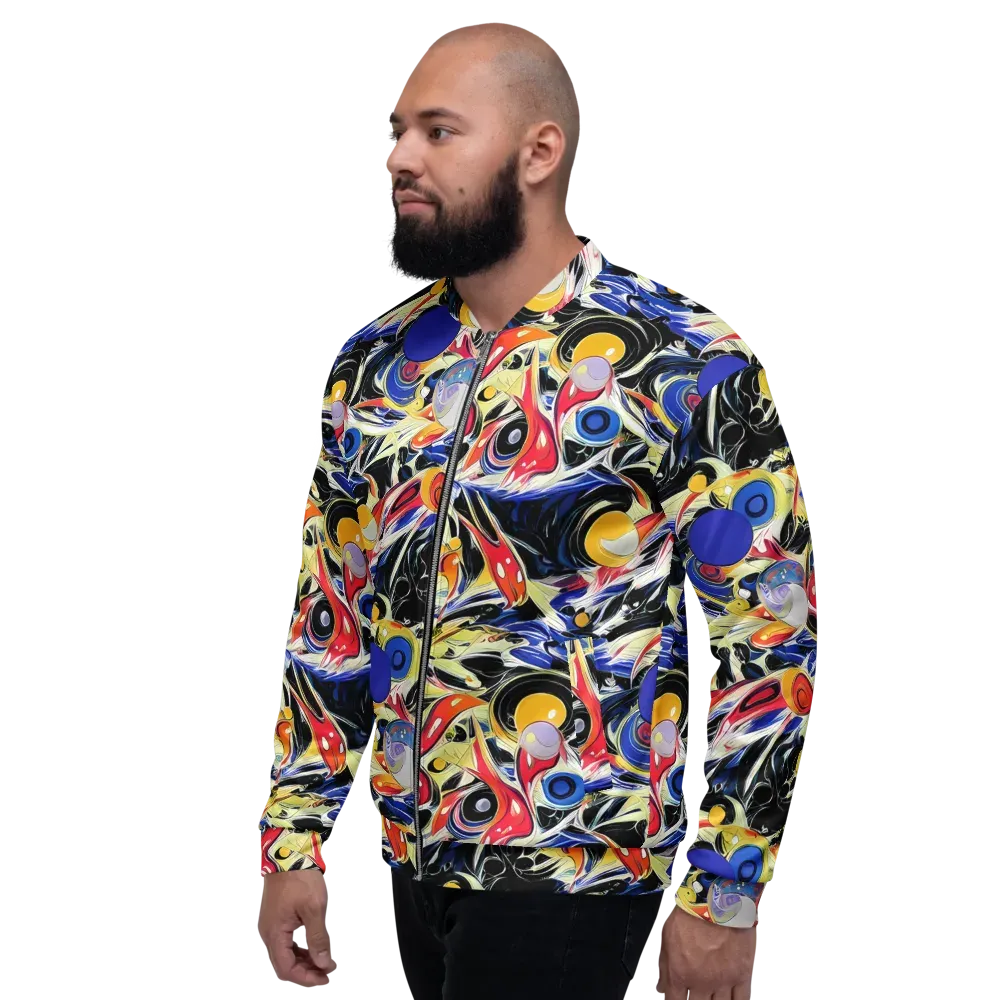 Fluid Frequency on Bomber Jacket — Left