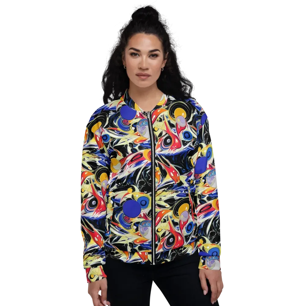 Fluid Frequency on Bomber Jacket — Front