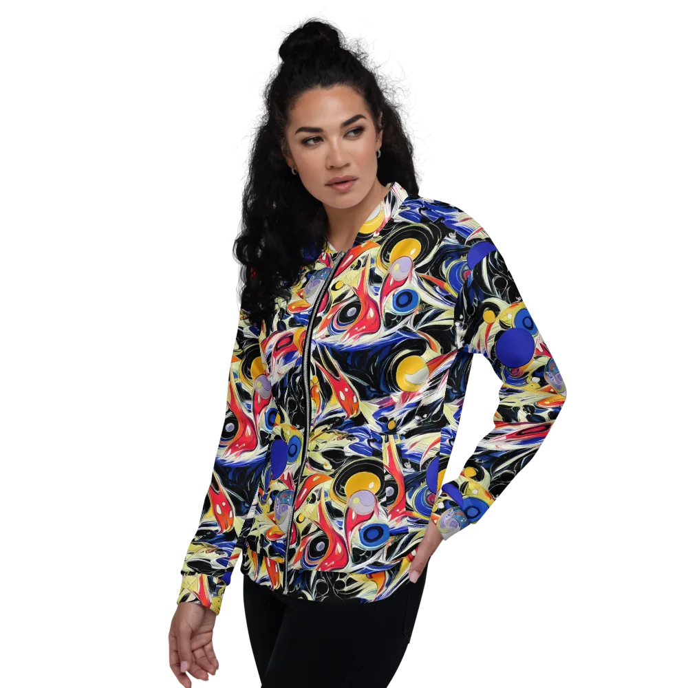 Fluid Frequency on Bomber Jacket — Left