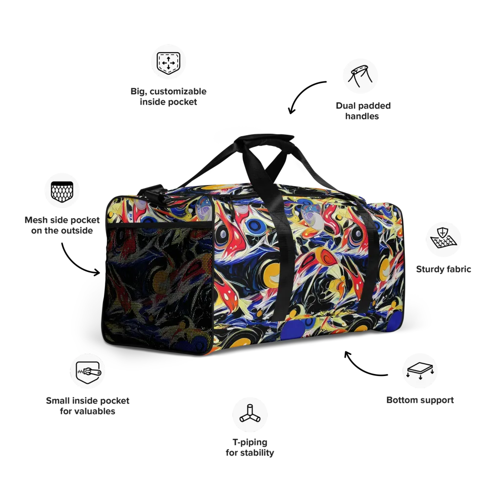 Fluid Frequency on Duffle Bag — Right Front