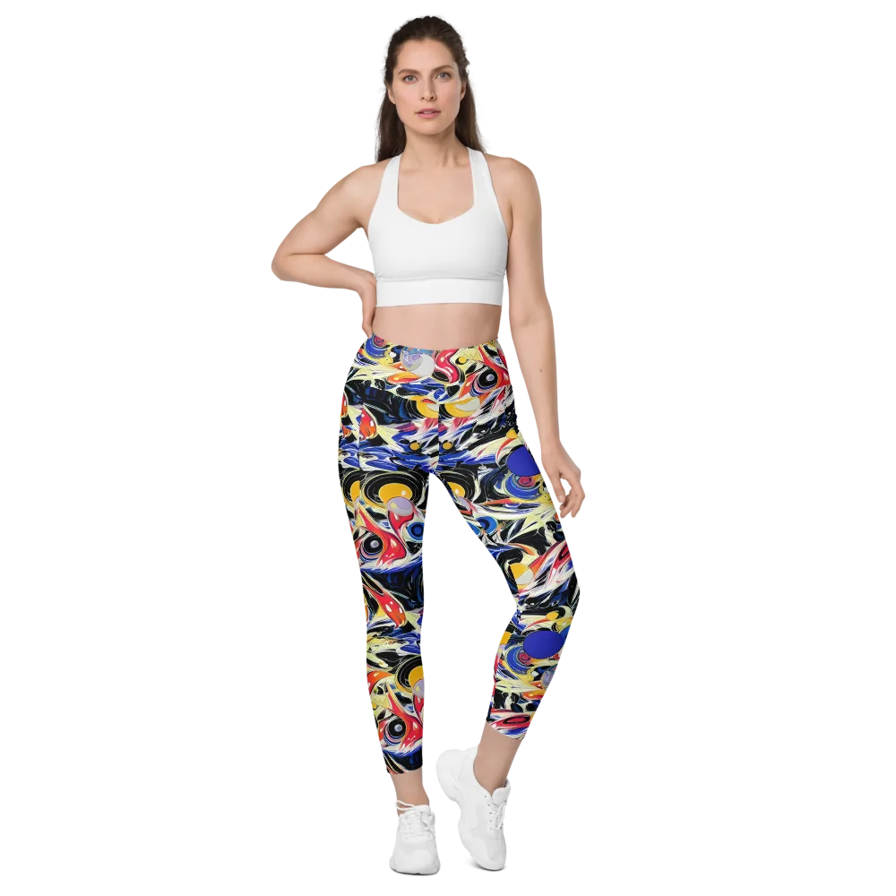 Fluid Frequency on Leggings with Pockets — Front