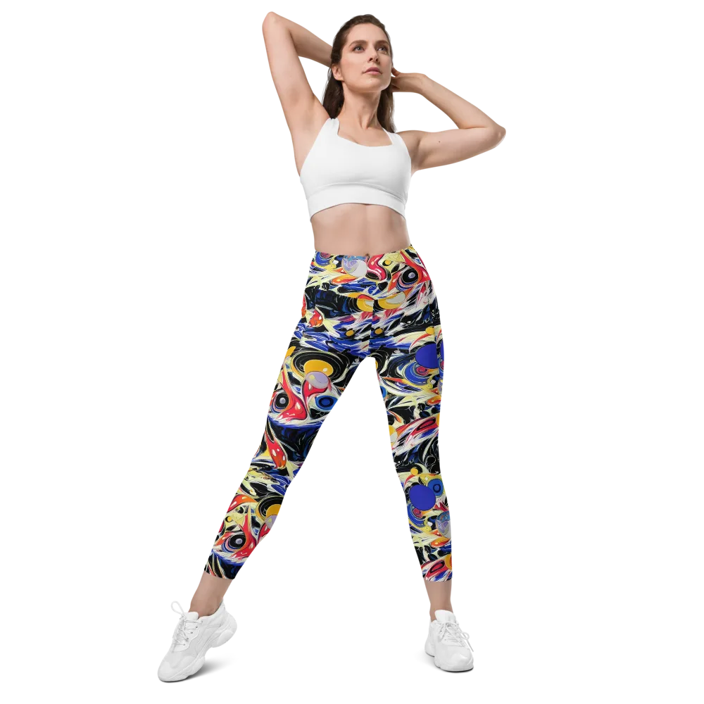 Fluid Frequency on Leggings with Pockets — Front