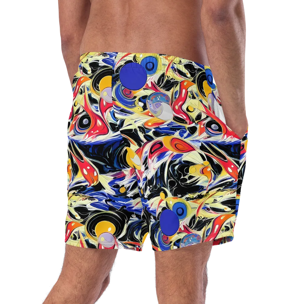 Fluid Frequency on Swim Trunks — Right Back