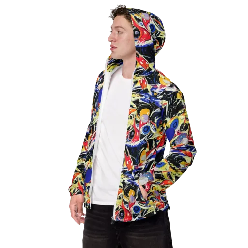 Fluid Frequency on a Men's Windbreaker