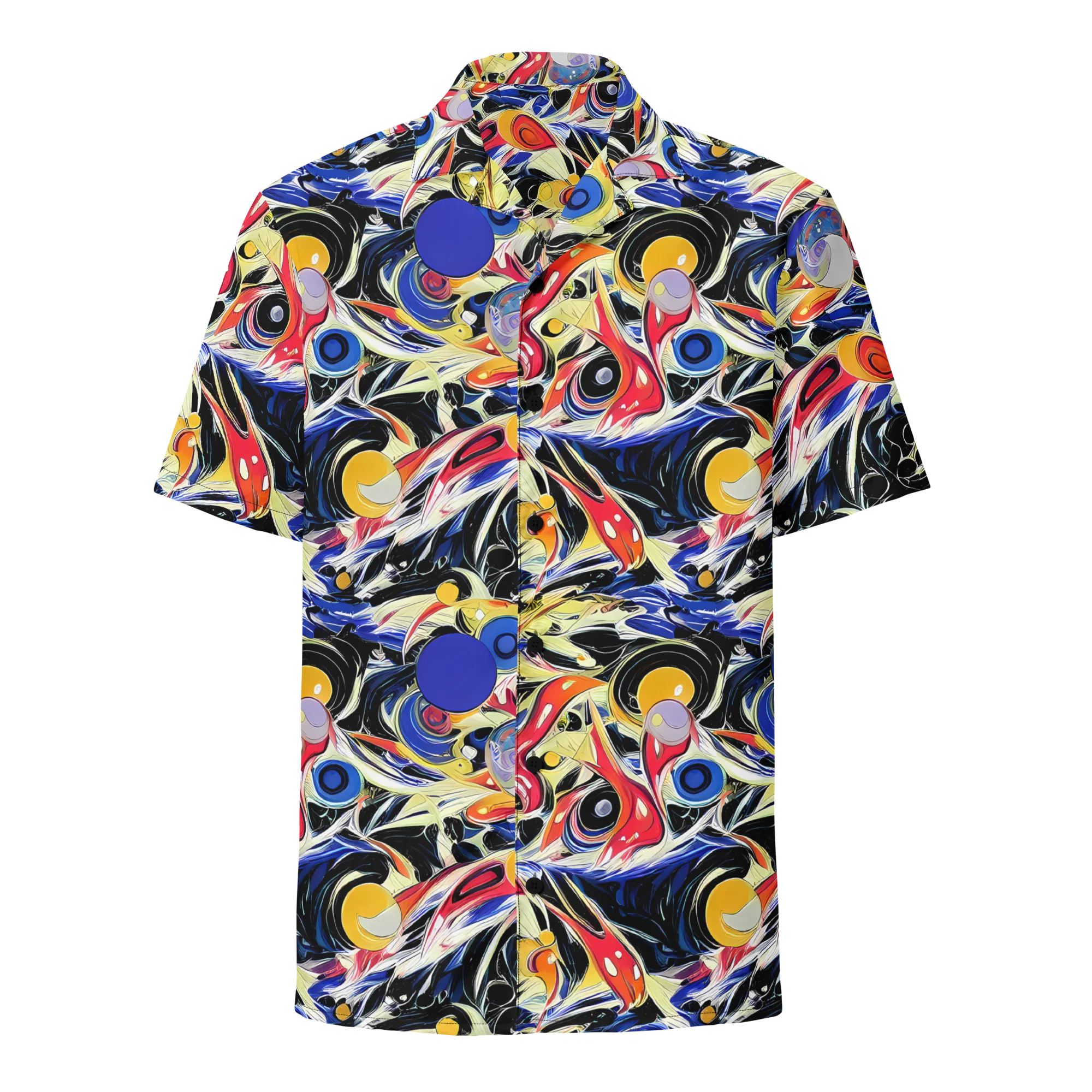 Fluid Frequency on Button Shirt — Front