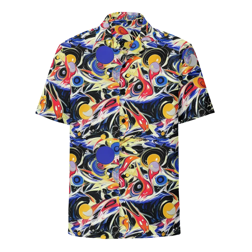 Fluid Frequency on Button Shirt — Front