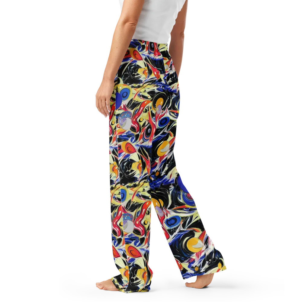 Fluid Frequency on Women's Pajama Pants — Left