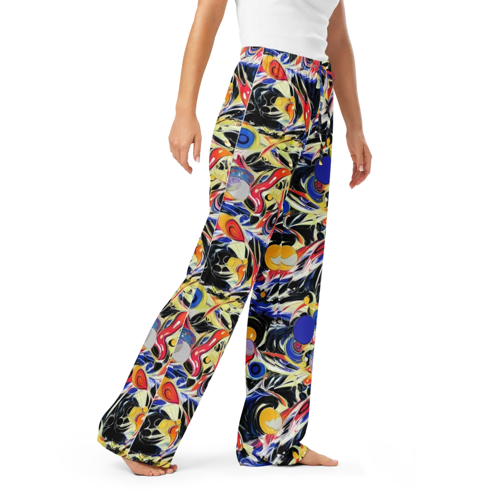 Fluid Frequency on Women's Pajama Pants — Right Front