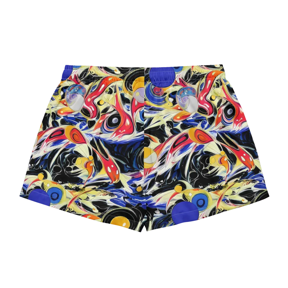 Fluid Frequency on Women's Pajama Shorts — Back