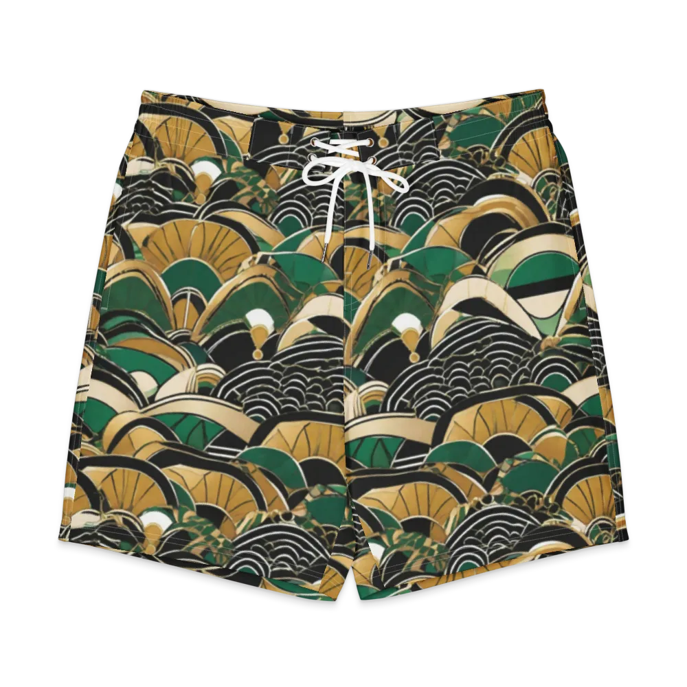 Midnight Parasol on Men's Board Shorts — Front