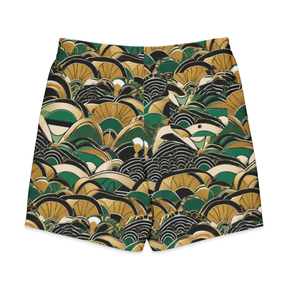 Midnight Parasol on Men's Board Shorts — Back