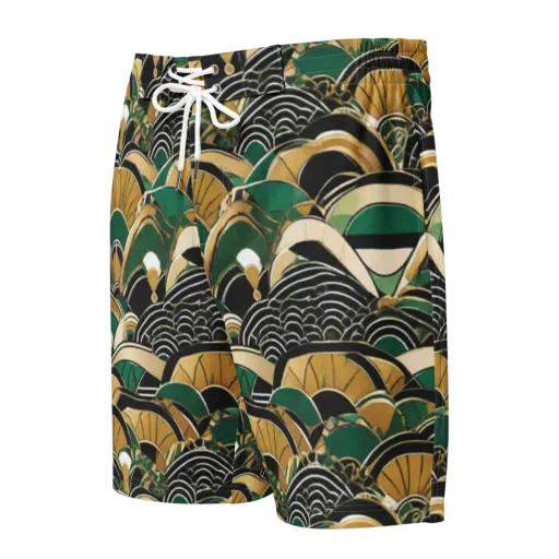 Midnight Parasol on a Men's Board Shorts