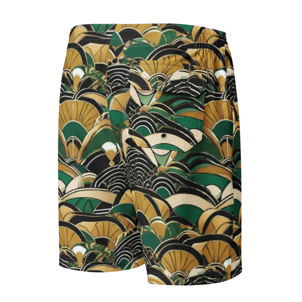 Midnight Parasol on Men's Board Shorts — Back