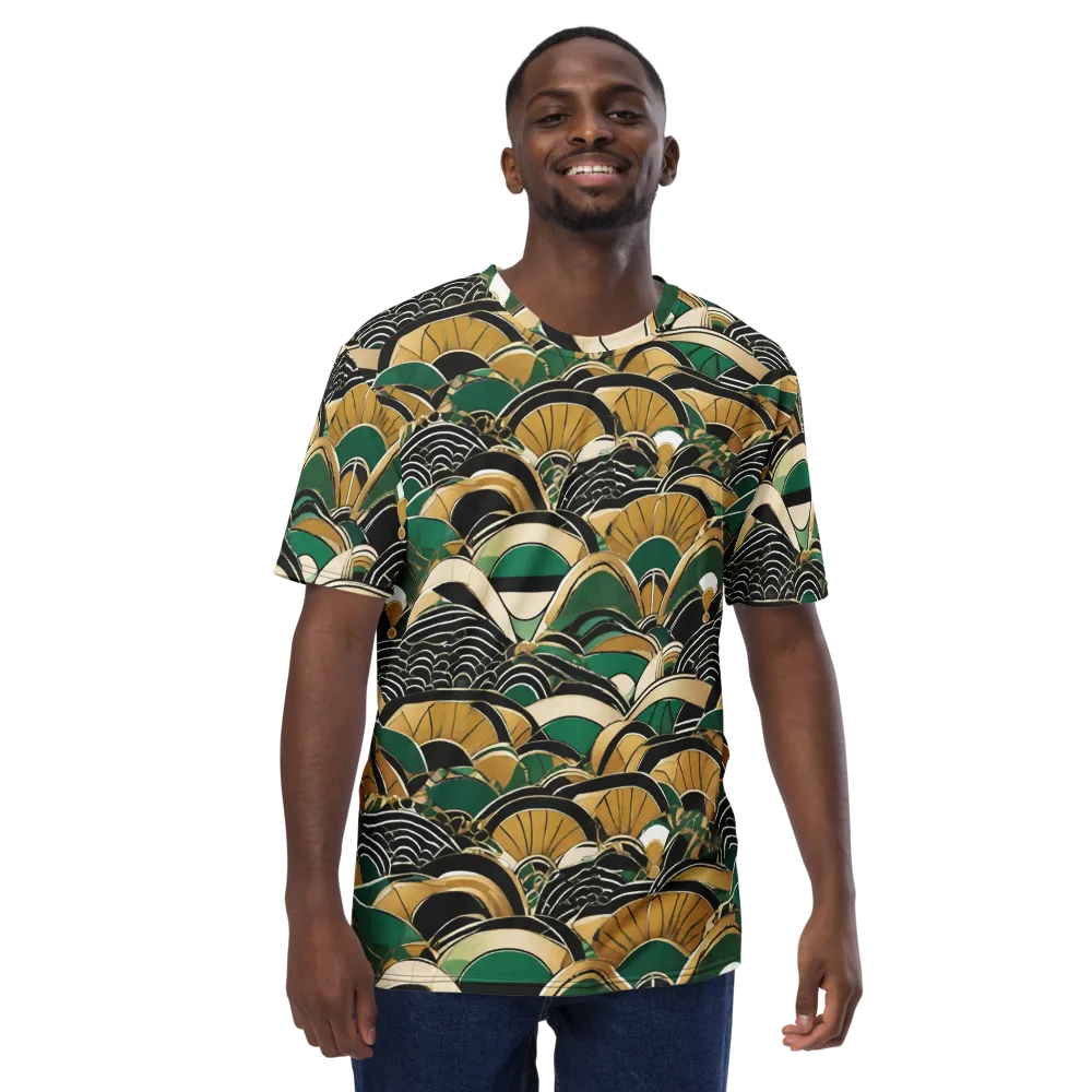 Midnight Parasol on Men's Crew Neck T-Shirt — Front