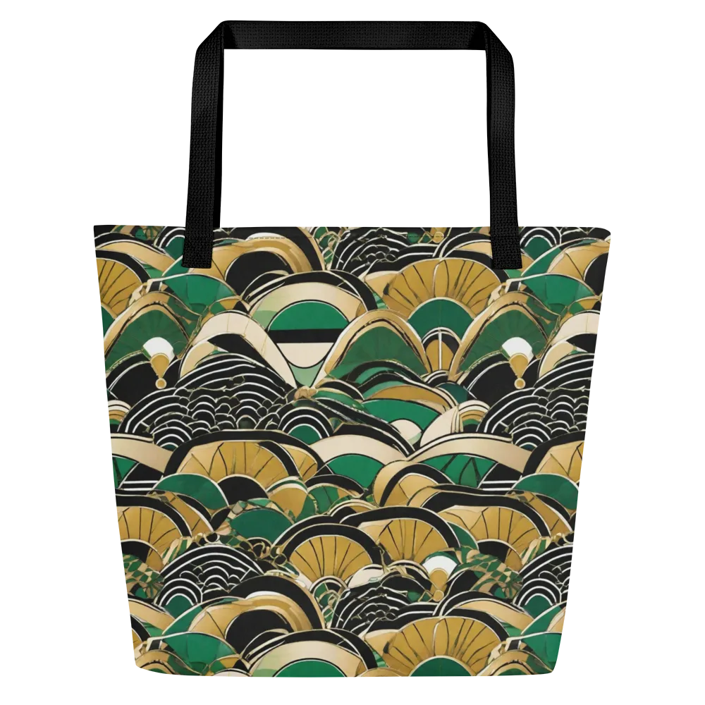 Midnight Parasol on Large Tote Bag W/ Pocket — Front