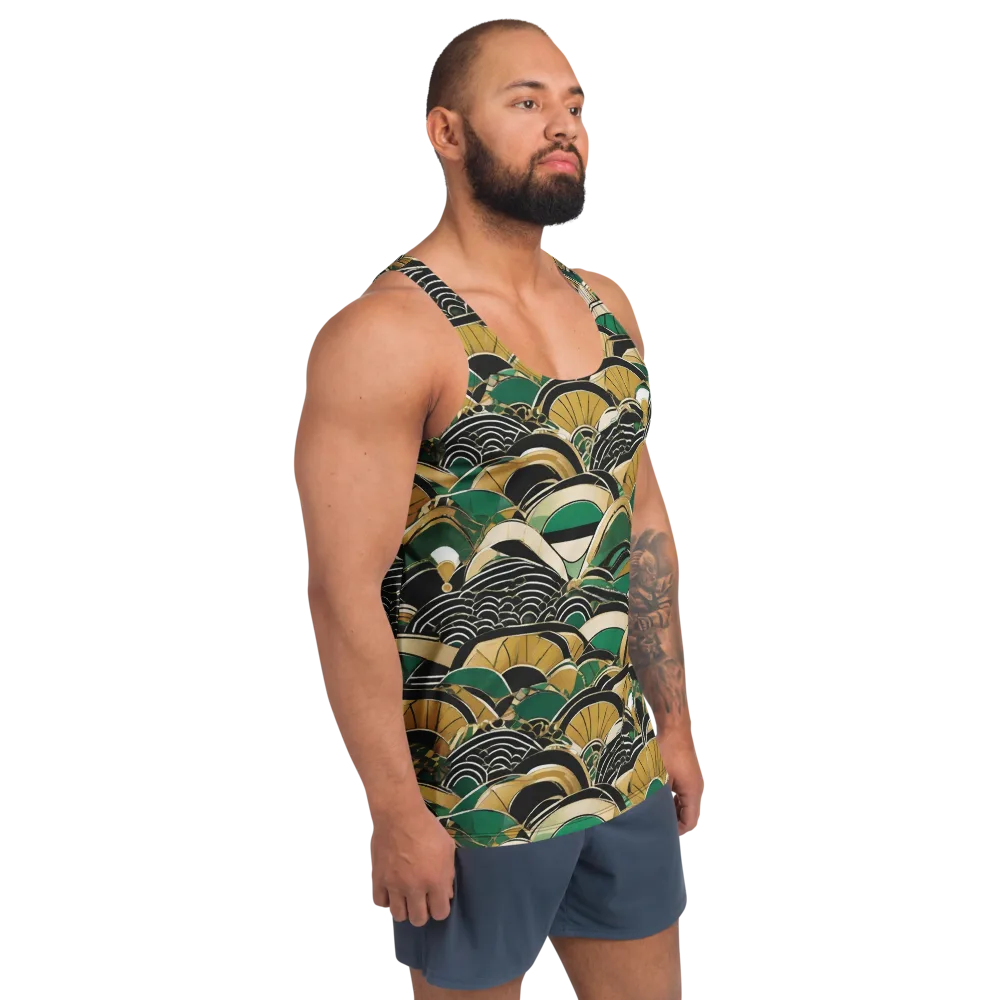 Midnight Parasol on Men's Tank Top — Right Front