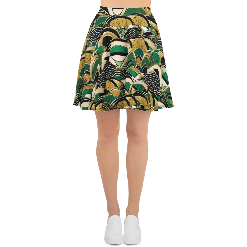 Midnight Parasol on Skater Skirt — Front