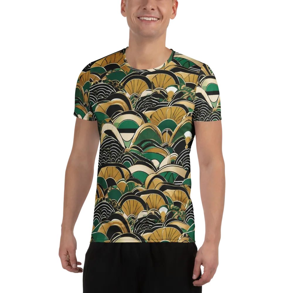 Midnight Parasol on Men's Athletic T-Shirt — Front