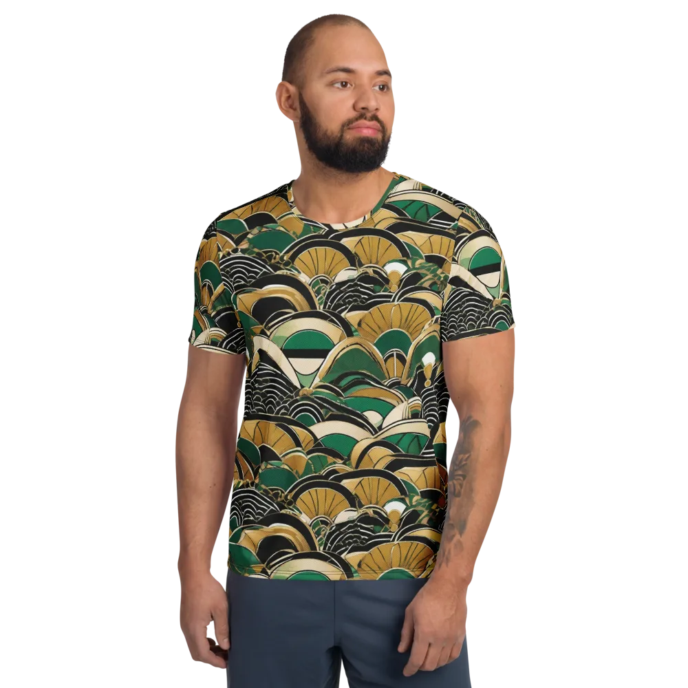 Midnight Parasol on Men's Athletic T-Shirt — Front