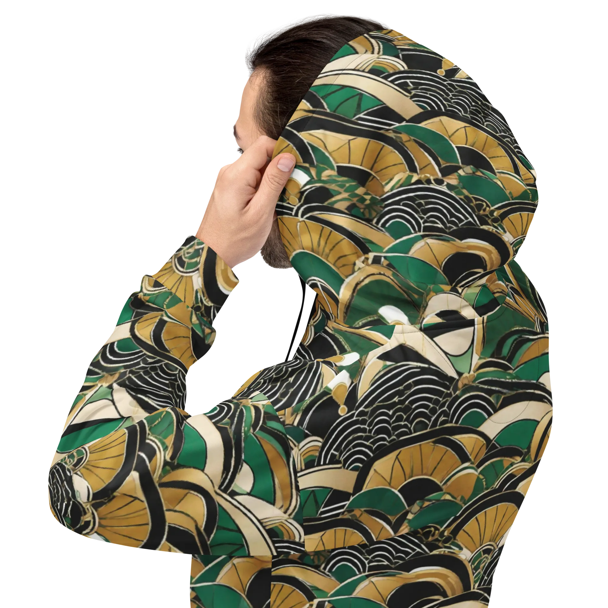 Midnight Parasol on Hoodie — Back