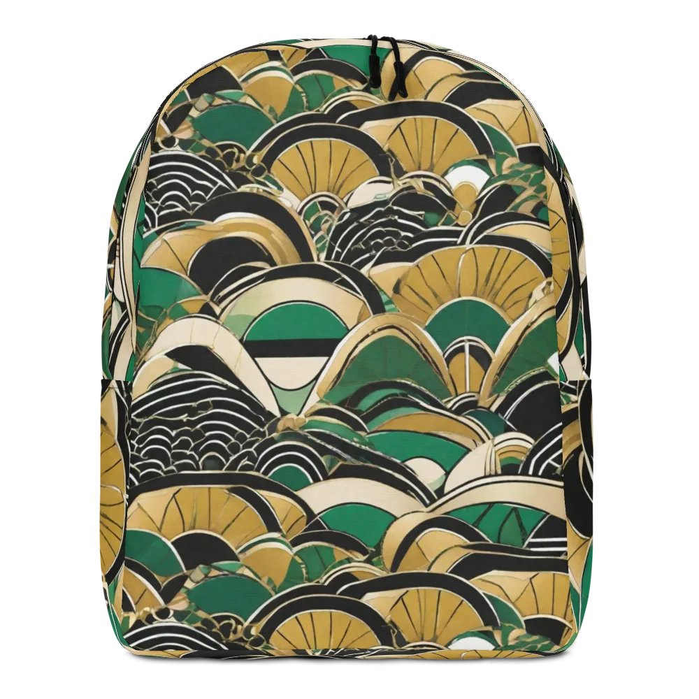 Midnight Parasol on Minimalist Backpack — Front