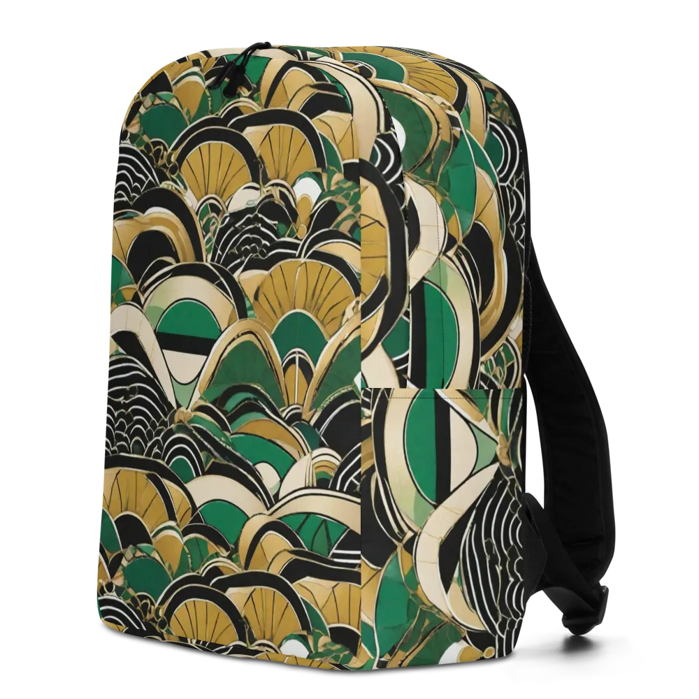Midnight Parasol on Minimalist Backpack — Left