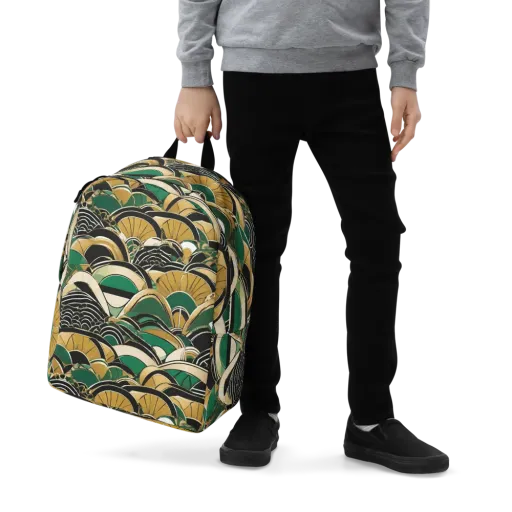 Midnight Parasol on a Minimalist Backpack