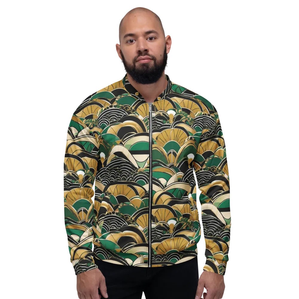 Midnight Parasol on Bomber Jacket — Front