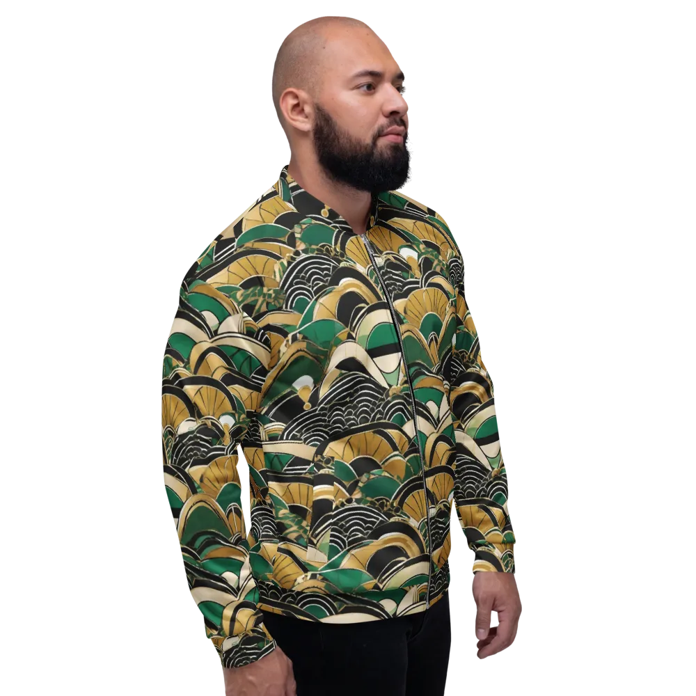 Midnight Parasol on Bomber Jacket — Right