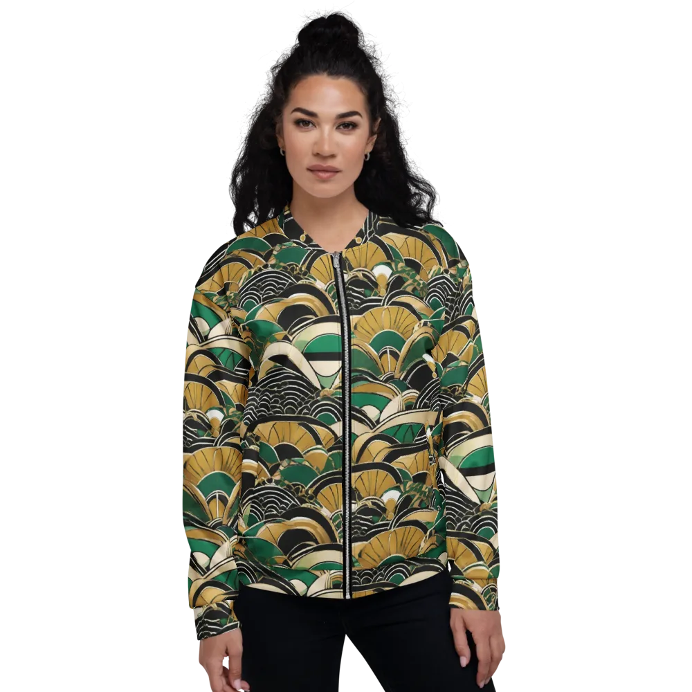 Midnight Parasol on Bomber Jacket — Front
