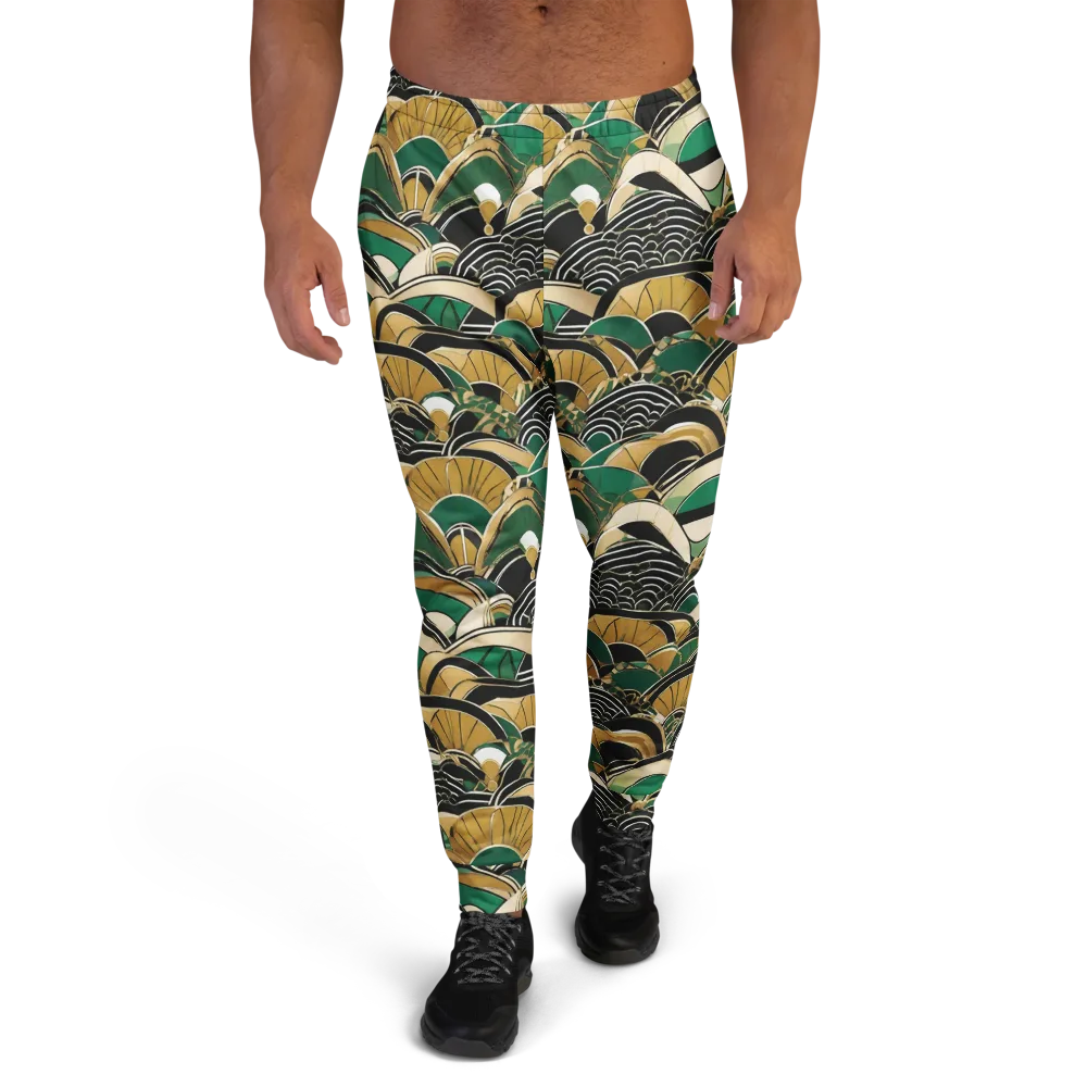 Midnight Parasol on Men's Joggers — Front