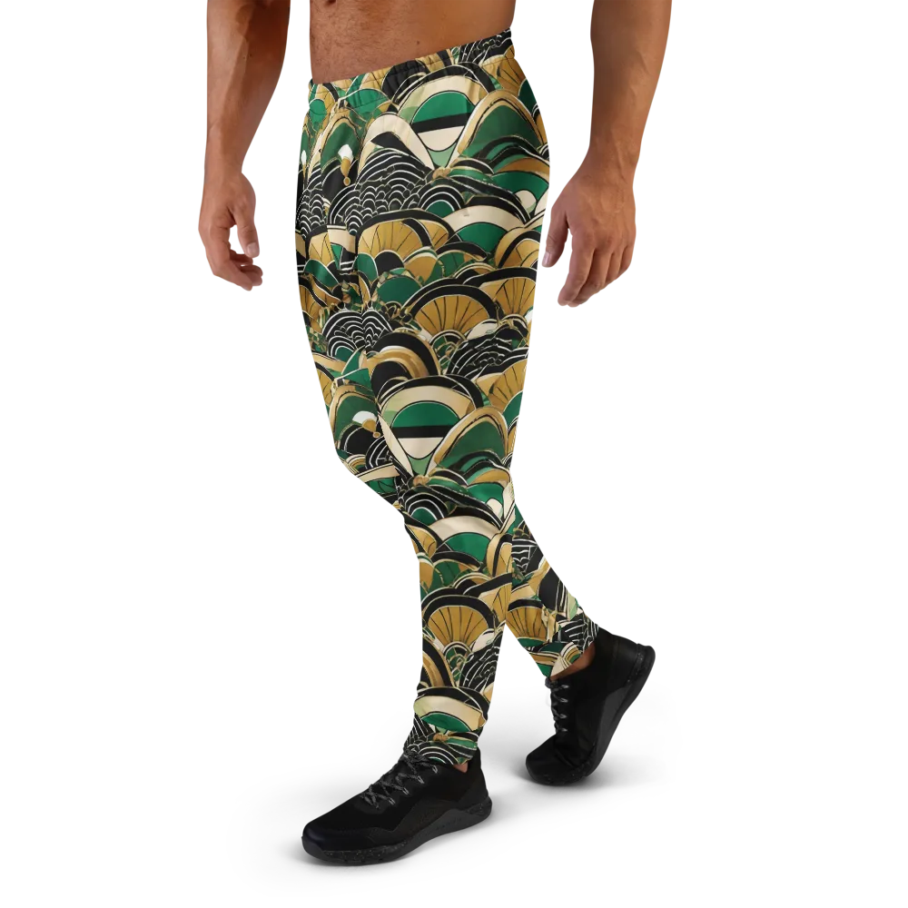 Midnight Parasol on Men's Joggers — Left
