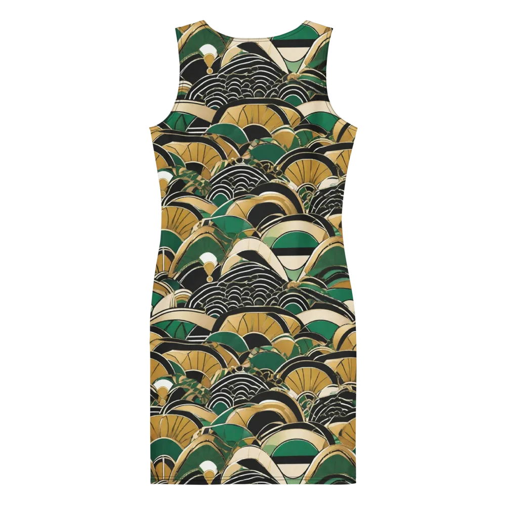 Midnight Parasol on Bodycon Dress — Back