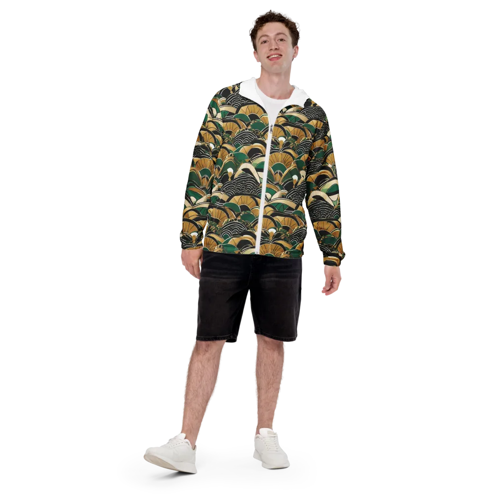Midnight Parasol on Men's Windbreaker — Front
