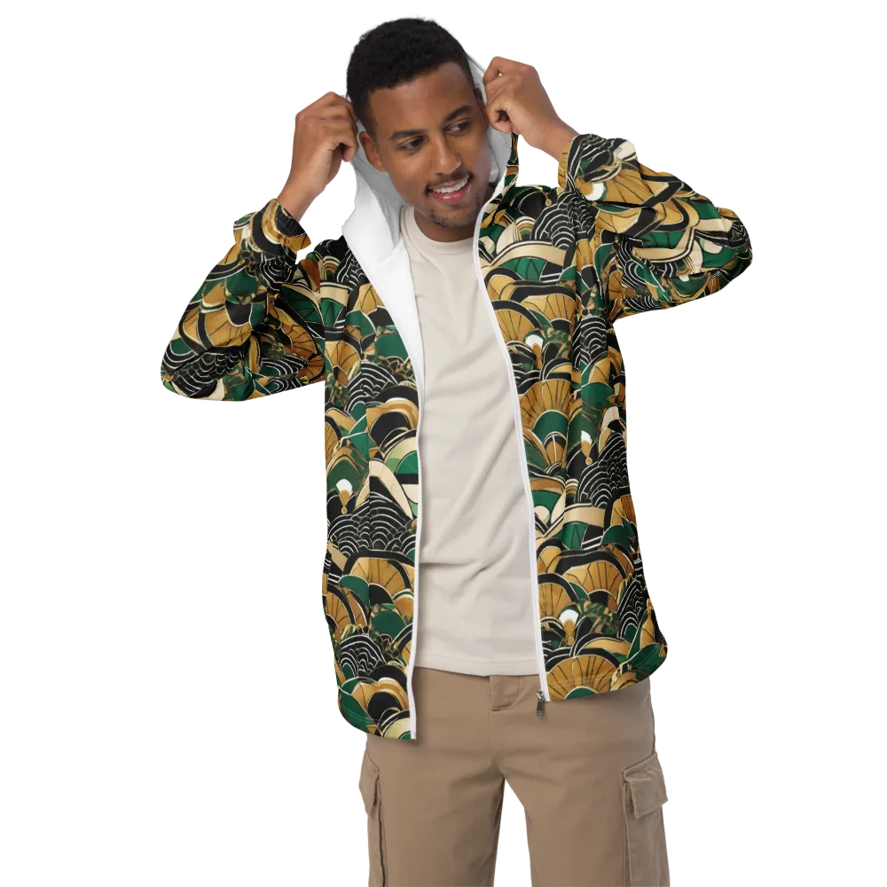 Midnight Parasol on Men's Windbreaker — Front
