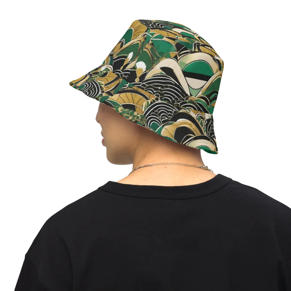 Midnight Parasol on Reversible Bucket Hat — Back Inside