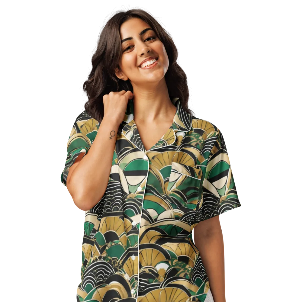 Midnight Parasol on Women's Short Sleeve Pajama Top — Front