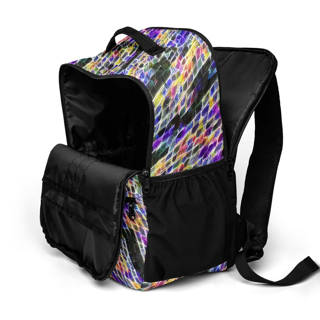 Violet Shatter on Utility Backpack — Product details 2